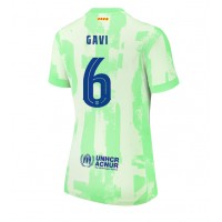 Maglia Calcio Barcelona Paez Gavi #6 Terza Divisa Donna 2024-25 Manica Corta